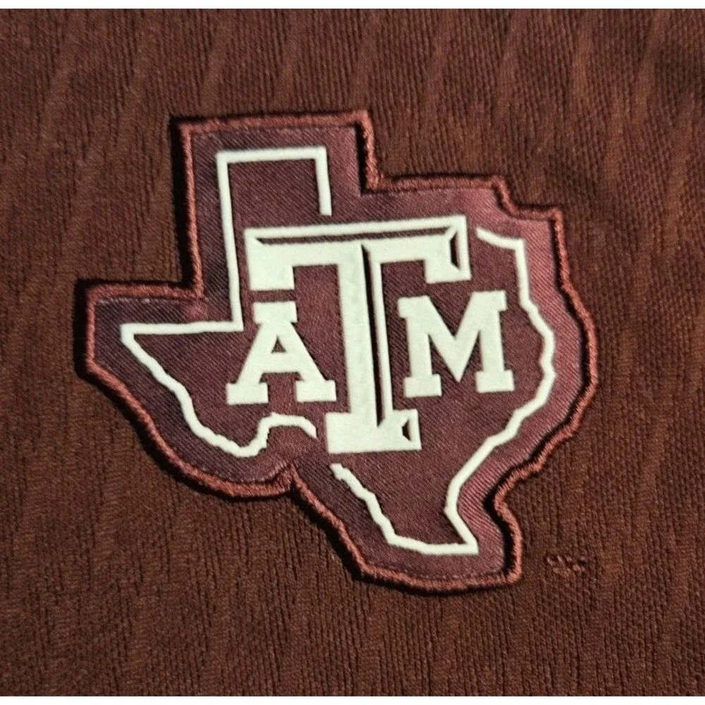 adidas Mens XL Texas A&M Aggies Polo Shirt Maroon Climalite Golf Sideline SEC